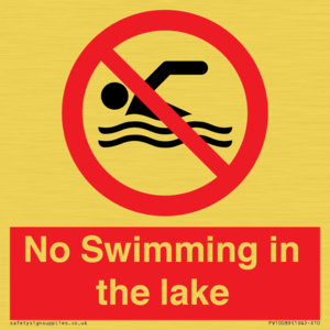 No Swimming in the lake